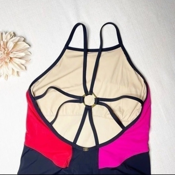 Miraclesuit Amoressa Colorblock One Piece Designer Swimsuit Pink Red Black 14 - Picture 9 of 12